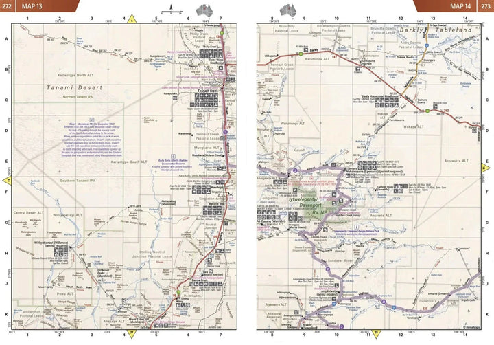 Atlas & guide - Great Desert Tracks (Australie centrale) | Hema Maps atlas Hema Maps 