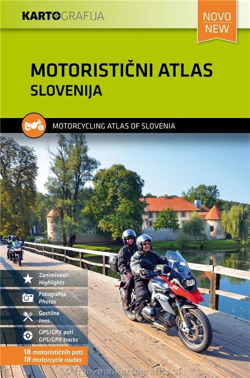 Atlas motocycliste - Slovénie : 18 one-day trips | Kartografija atlas Kartografija 