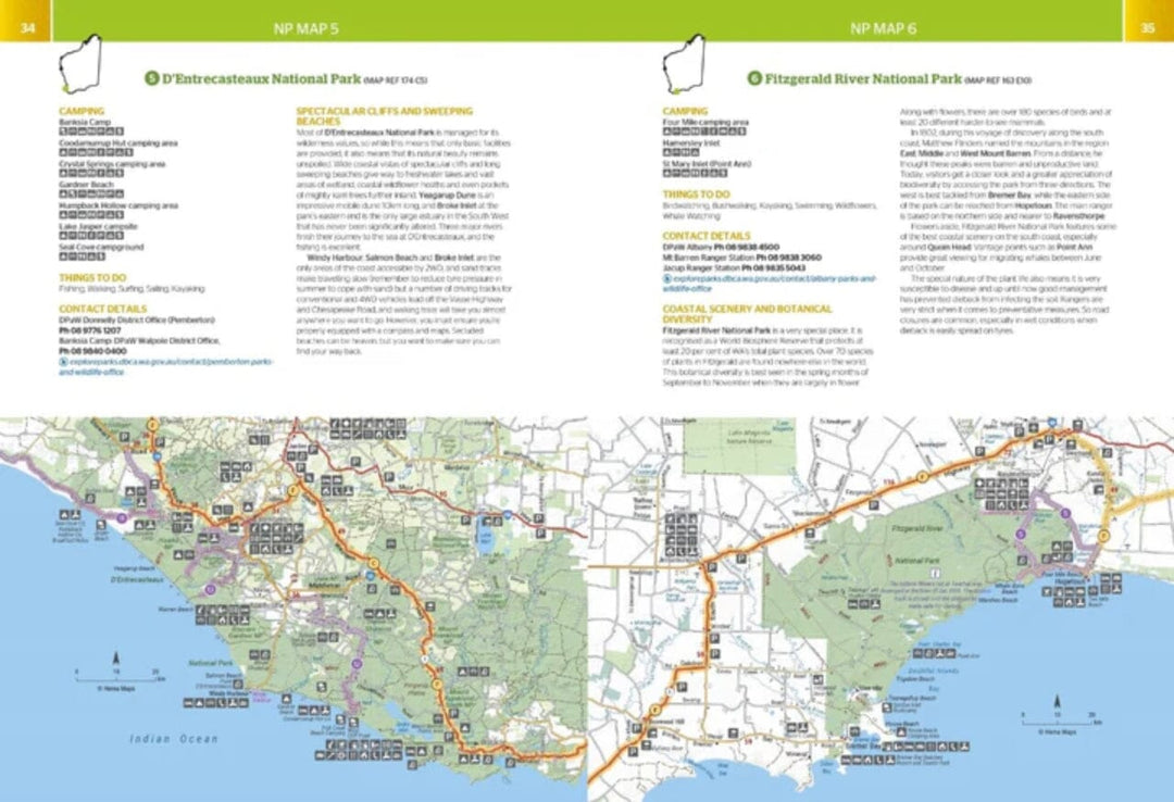 Atlas routier 4x4 - Ouest de l'Australie (format A4, à spirales) | Hema Maps atlas Hema Maps 