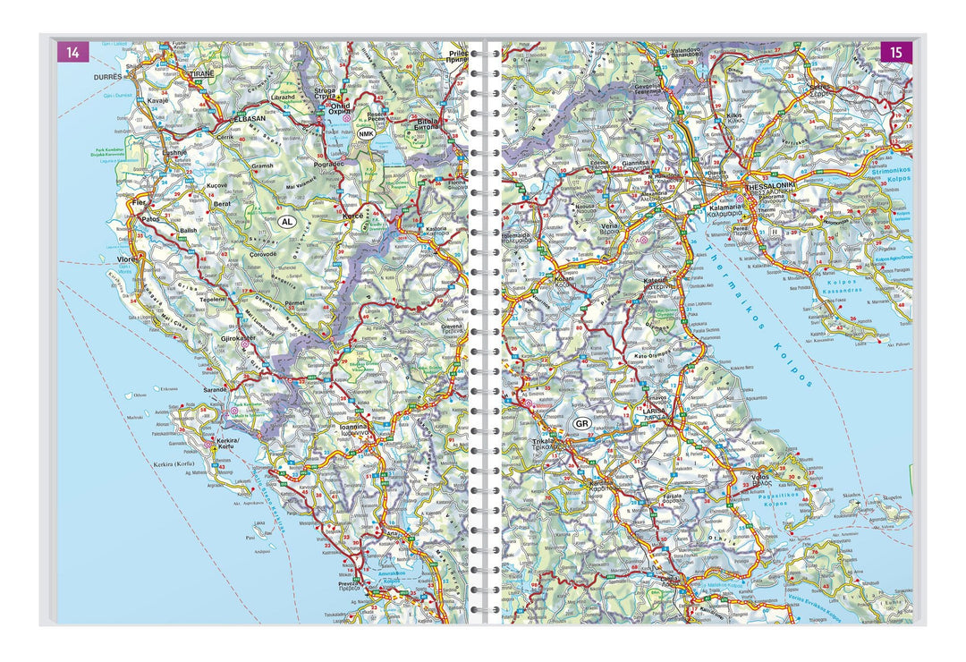 Atlas routier - Balkans Occidentaux (Albanie, Bosnie Herzégovine, Kosovo, Monténégro, Macédoine du Nord, Serbie) | Freytag & Berndt atlas Freytag & Berndt 