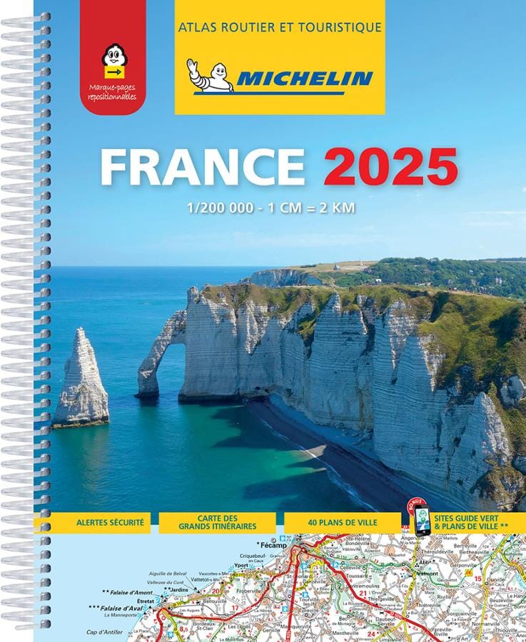 Atlas routier de la France (à spirales) - Édition 2025 - Format A4 | Michelin atlas Michelin 