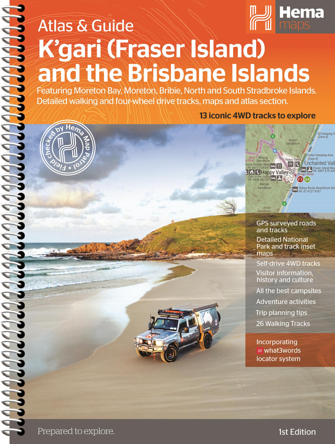 Atlas routier & guide - K'gari (Fraser Island) & the Brisbane Islands | Hema Maps atlas Hema Maps 