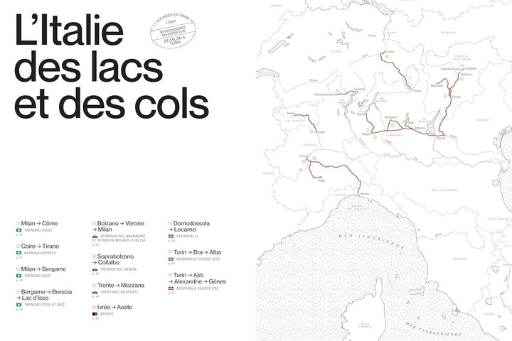 Beau livre - Voir l'Italie en train | Chêne éditions beau livre Dilibel 