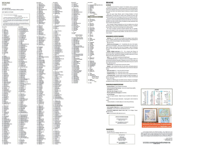 Beaune, Côte-d’Or - Plan de ville | Blay Foldex carte pliée Blay Foldex 