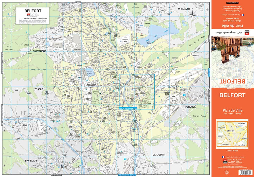 Belfort, Territoire de Belfort - Plan de ville | Blay Foldex carte pliée Blay Foldex 