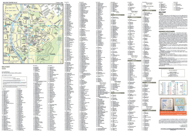 Belfort, Territoire de Belfort - Plan de ville | Blay Foldex carte pliée Blay Foldex 