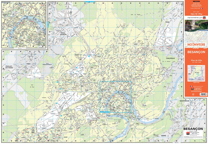 Besançon, Doubs - Plan de ville | Blay Foldex carte pliée Blay Foldex 