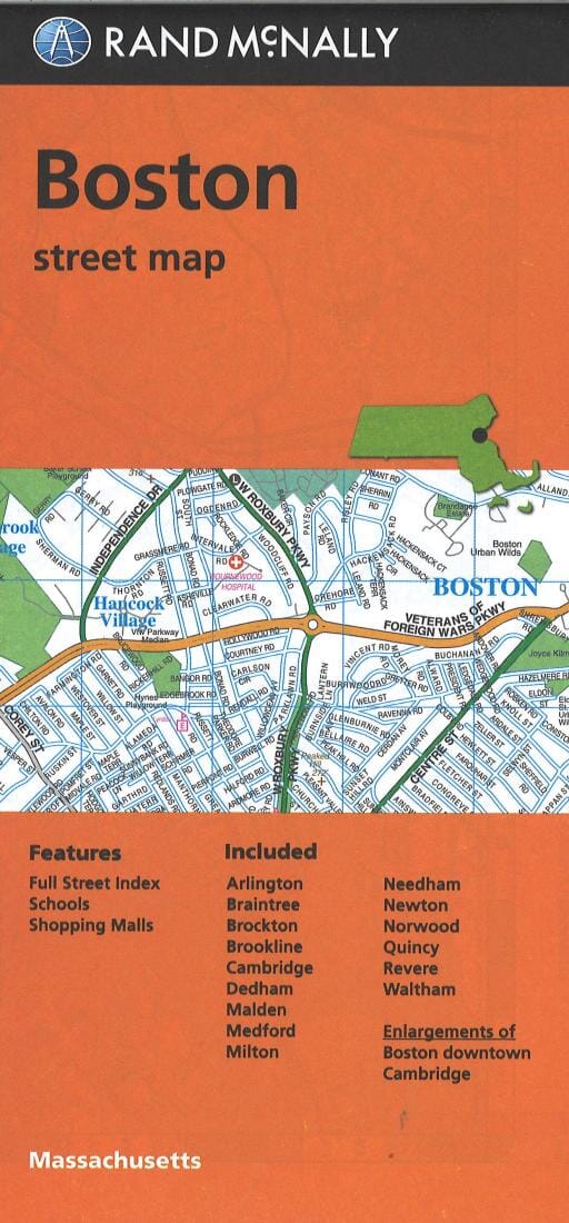 Boston, Massachusetts | Rand McNally carte pliée Rand McNally 