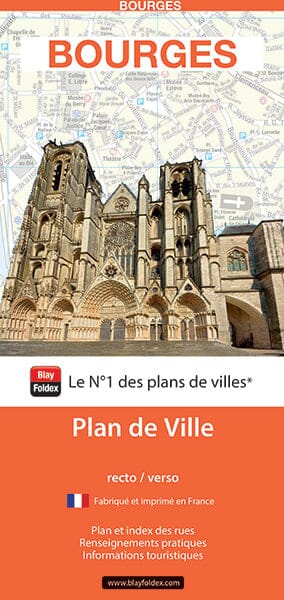 Bourges, Cher - Plan de ville | Blay Foldex carte pliée Blay Foldex 