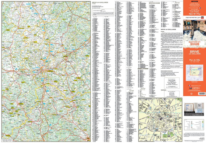 Brive-la-Gaillarde, Corrèze - Plan de ville | Blay Foldex carte pliée Blay Foldex 