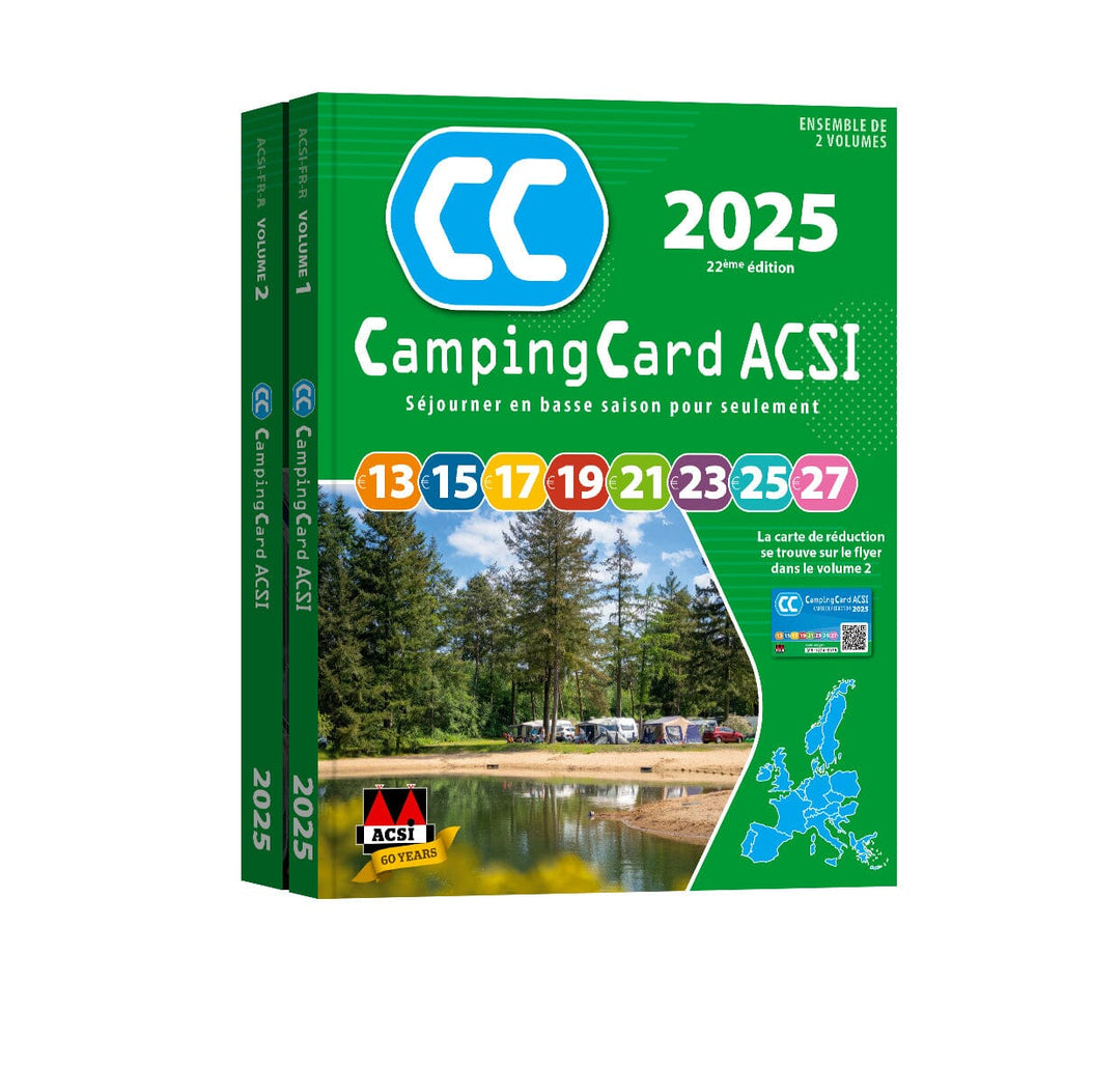 CampingCard ACSI - Carte de réductions & Guide - Europe 2025 guide pratique ACSI 