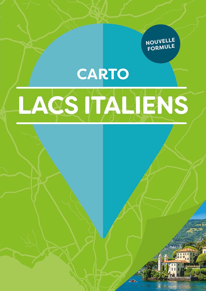 Carnet de poche de cartes détaillées - Lacs italiens | Cartoville carte pliée Gallimard 