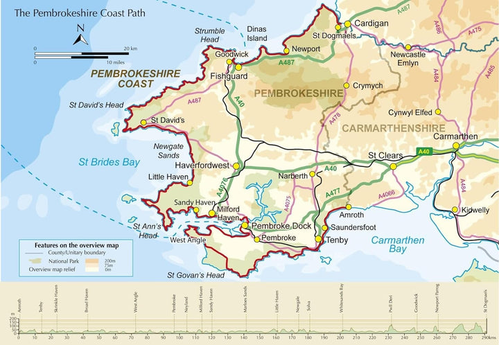 Carnet d'titinéraires (en anglais) - Pembrokeshire Coast Path | Cicerone guide de randonnée Cicerone 