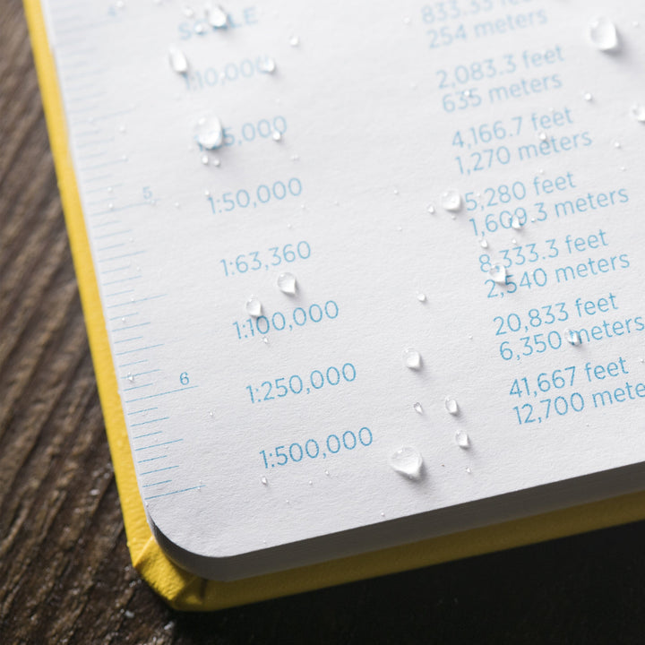 Carnet rigide étanche Rite in the Rain – Jaune Fabrikoid 5x7.5” (370F / 360F) accessoire de voyage Rite in the Rain 