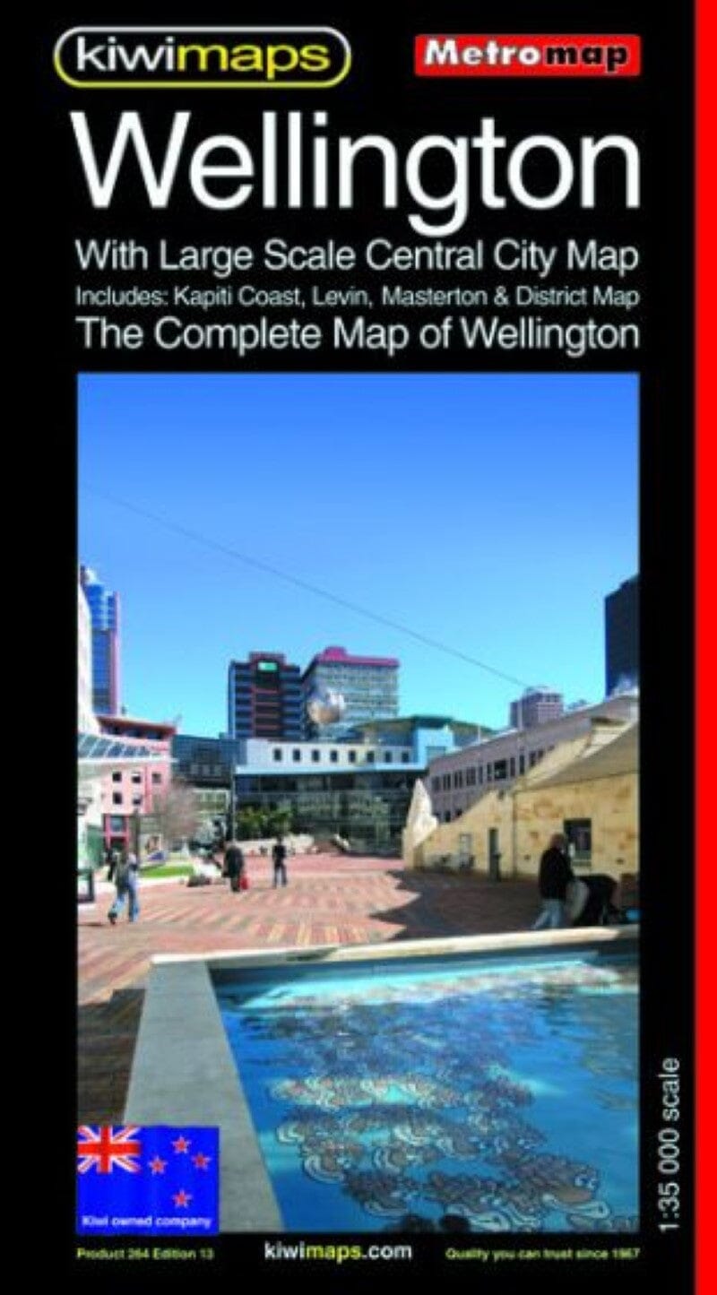 Carte complète de Wellington (Nouvelle-Zélande) | Kiwi Maps carte pliée Kiwi Maps 