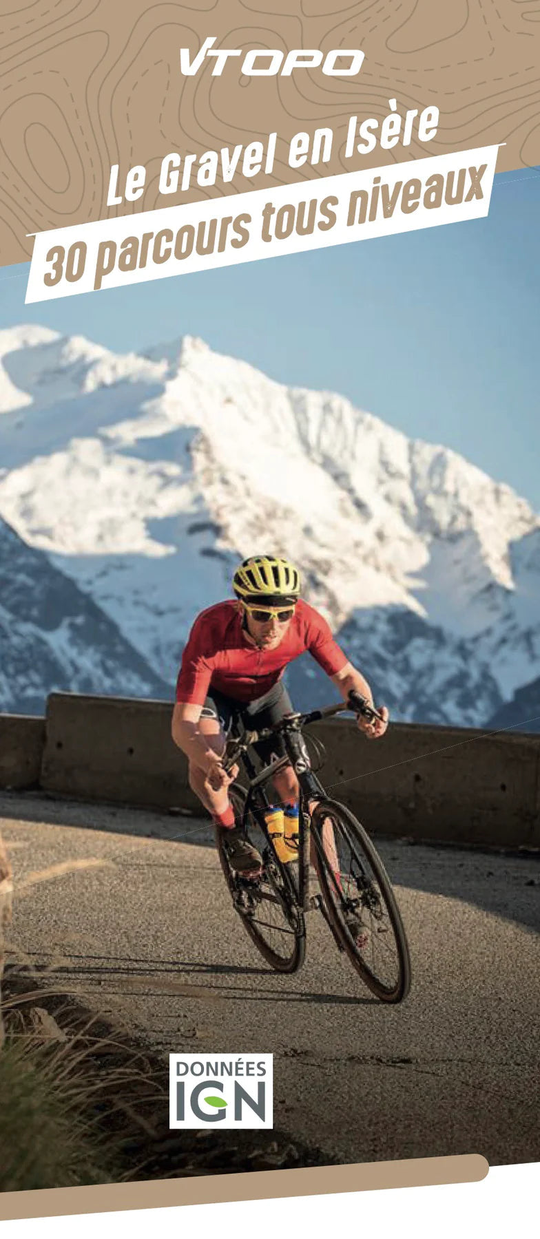 Carte cycliste - Le Gravel en Isère, 30 parcours tous niveaux | VTOPO carte pliée VTOPO 