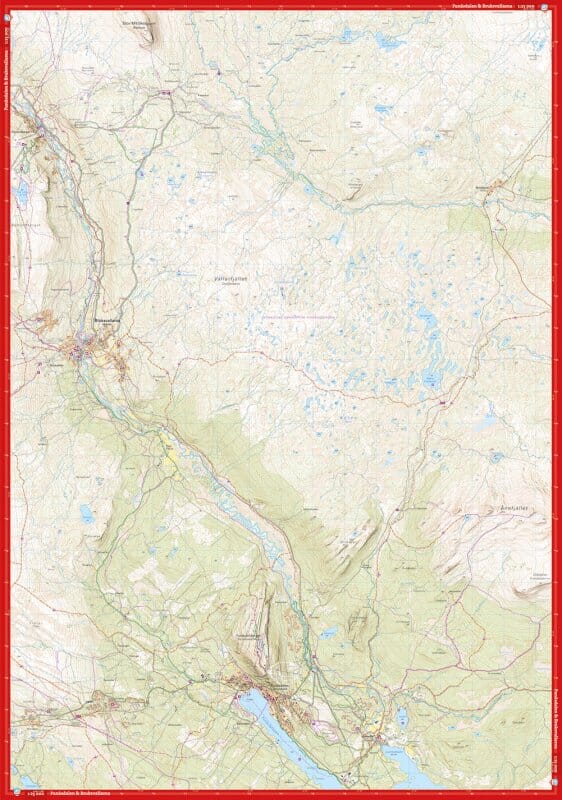 Carte de haute montagne - Funäsfjällen (Suède) | Calazo carte pliée Calazo 