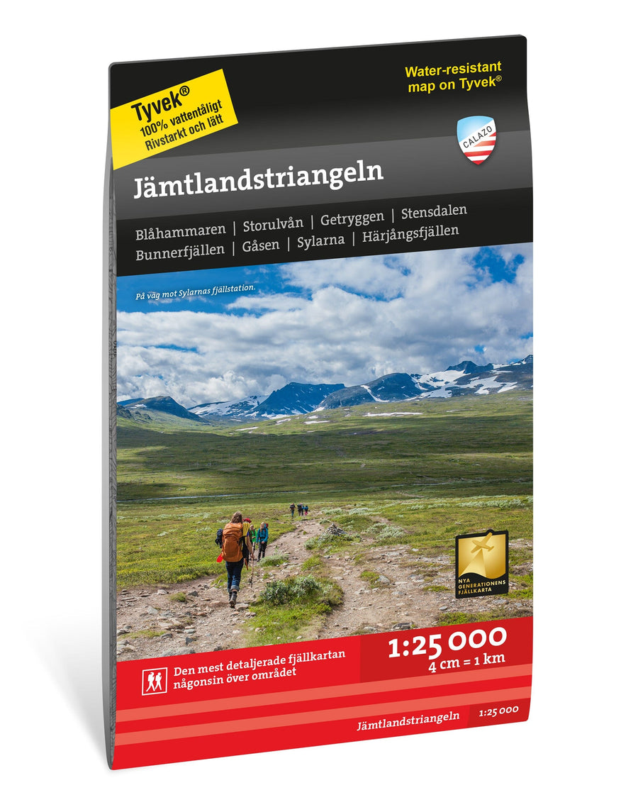 Carte de haute montagne - Jämtlandstriangeln (Suède) | Calazo carte pliée Calazo 