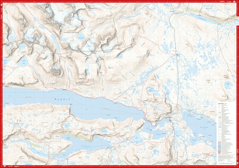 Carte de haute montagne - Jotunheimen: Besseggen & Bygdin (Norvège) | Calazo - Høyfjellskart carte pliée Calazo 