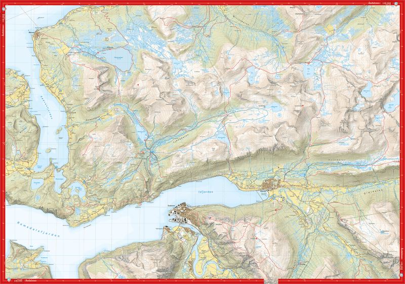Carte de haute montagne - Romsdalen: Isfjorden & Eresfjord (Norvège) | Calazo - Høyfjellskart carte pliée Calazo 