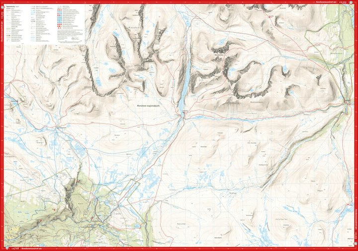 Carte de haute montagne - Rondanemassivet (Norvège) | Calazo - Høyfjellskart carte pliée Calazo 