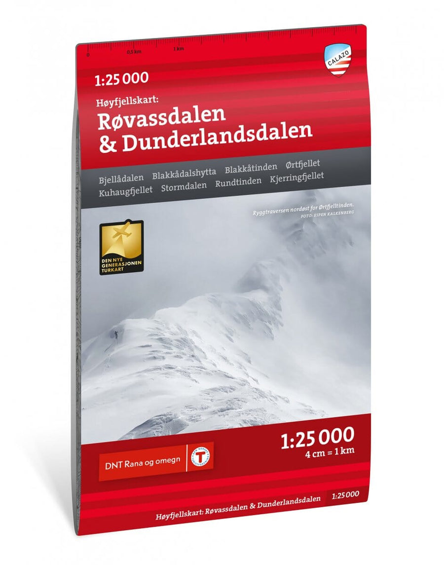 Carte de haute montagne - Røvassdalen & Dunderlandsdalen (Norvège) | Calazo - Høyfjellskart carte pliée Calazo 