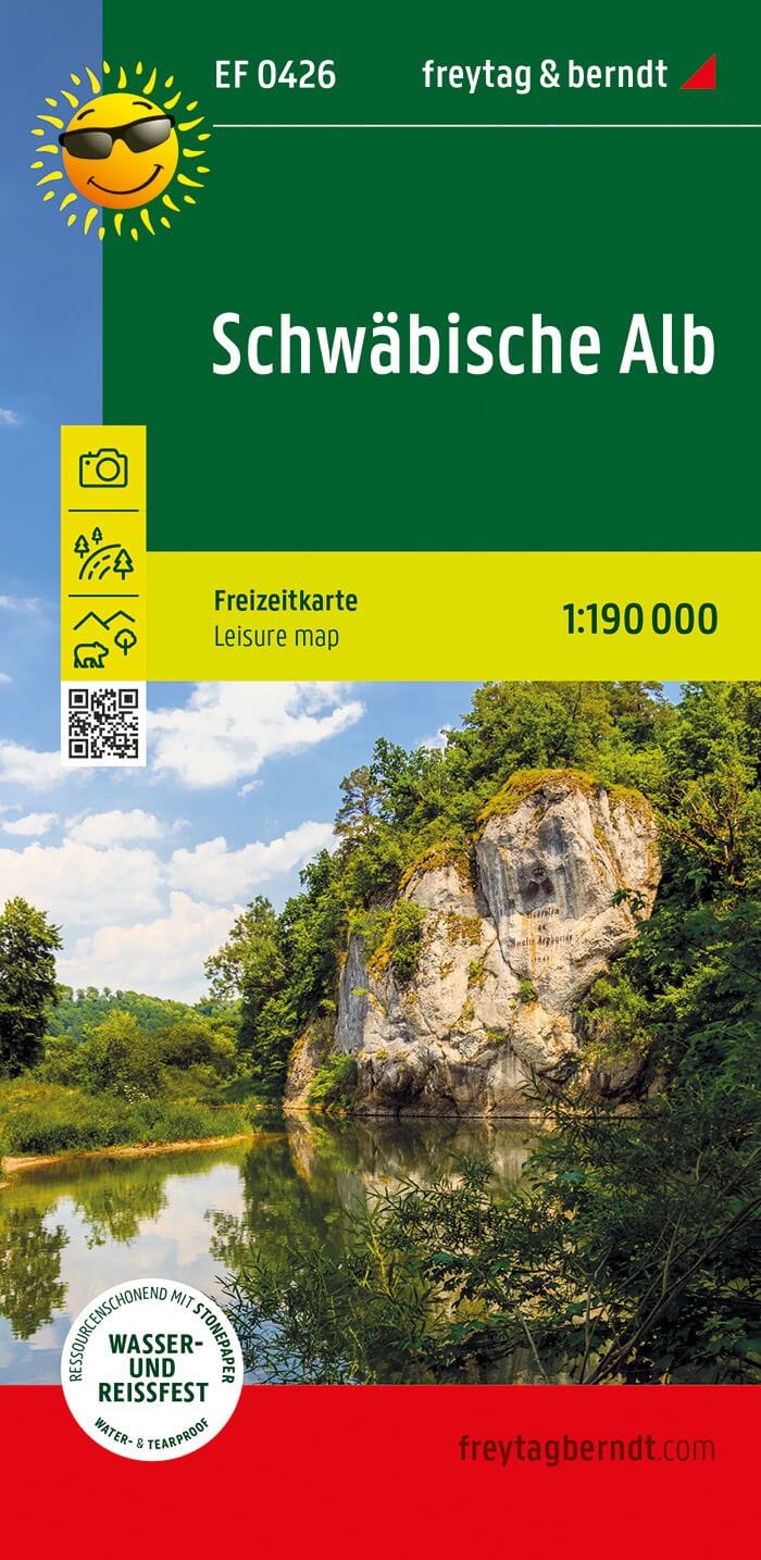 Carte de loisirs - Schwäbische Alb | Freytag & Berndt carte pliée Freytag & Berndt 