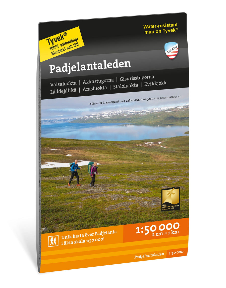 Carte de montagne - Padjelantaleden (Suède) | Calazo - 1/50 000 carte pliée Calazo 