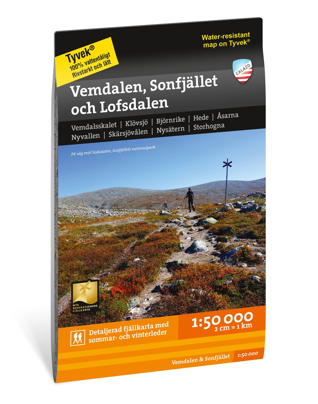 Carte de montagne - Vemdalen, Sonfjället & Lofsdalen (Suède) | Calazo - 1/50 000 carte pliée Calazo 