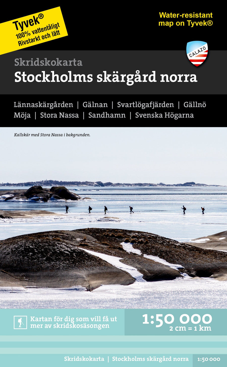 Carte de patinage - Stockholms skärgård - norra (Suède) | Calazo carte pliée Calazo 