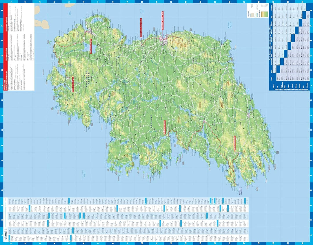 Carte de planification (en anglais) - Ireland | Lonely Planet carte pliée Lonely Planet EN 