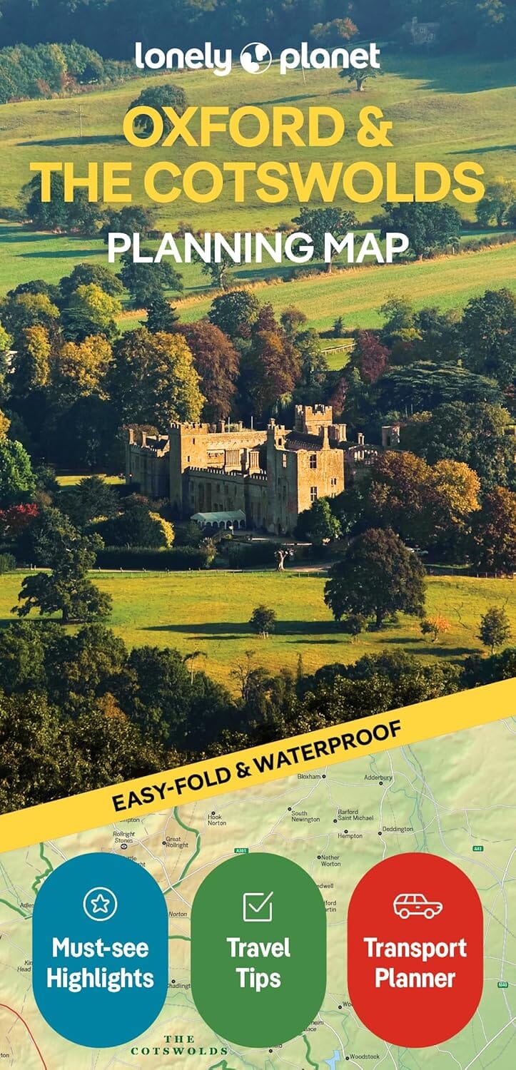 Carte de planification (en anglais) - Oxford & The Cotswolds | Lonely Planet carte pliée Lonely Planet EN 