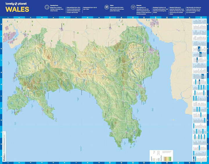 Carte de planification (en anglais) - Wales | Lonely Planet carte pliée Lonely Planet EN 