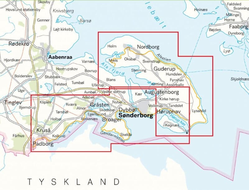 Carte de plein air - Gendarmstien (Danemark) | Calazo carte pliée Calazo 