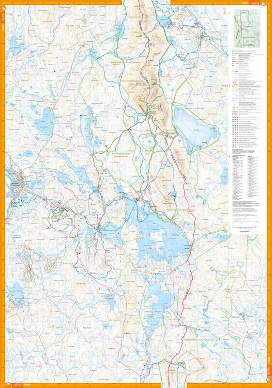 Carte de plein air - Hetta Pallas Ylläs (Finlande) | Calazo carte pliée Calazo 