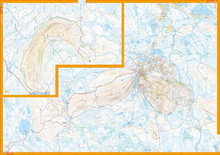 Carte de plein air - Levi Ylläs Aakenus (Finlande) | Calazo carte pliée Calazo 