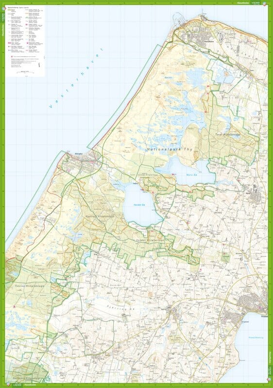 Carte de plein air - Nationalpark Thy (Danemark) | Calazo carte pliée Calazo 