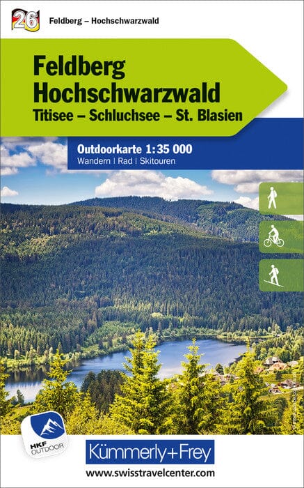 Carte de plein air n° WK.26 - Feldberg, Hochschwarzwald - Forêt-Noire (Allemagne) | Kümmerly & Frey carte pliée Kümmerly & Frey 