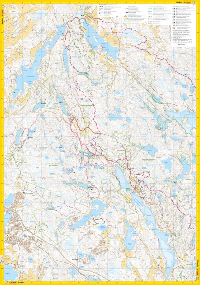 Carte de plein air - Nuuksio Noux (Finlande) | Calazo carte pliée Calazo 