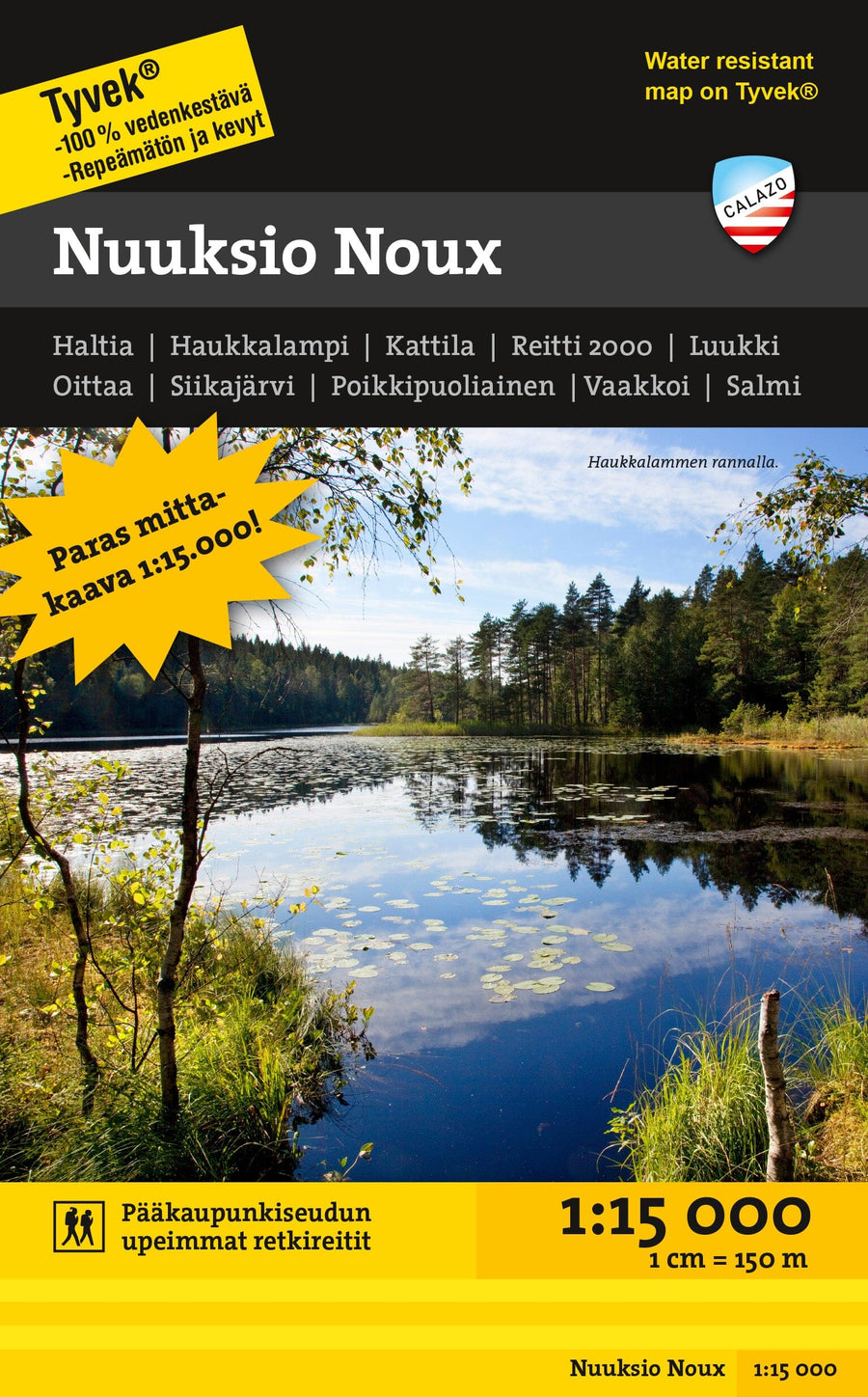 Carte de plein air - Nuuksio Noux (Finlande) | Calazo carte pliée Calazo 