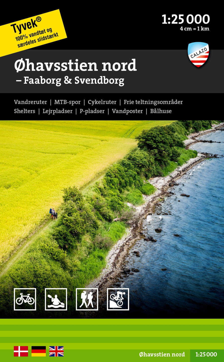 Carte de plein air - Øhavsstien nord - Faaborg & Svendborg (Danemark) | Calazo carte pliée Calazo 