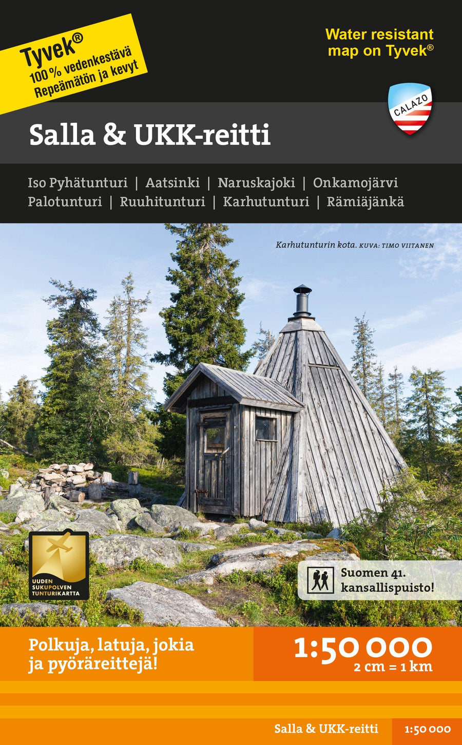 Carte de plein air - Salla & UKK-reitti (Finlande) | Calazo carte pliée Calazo 