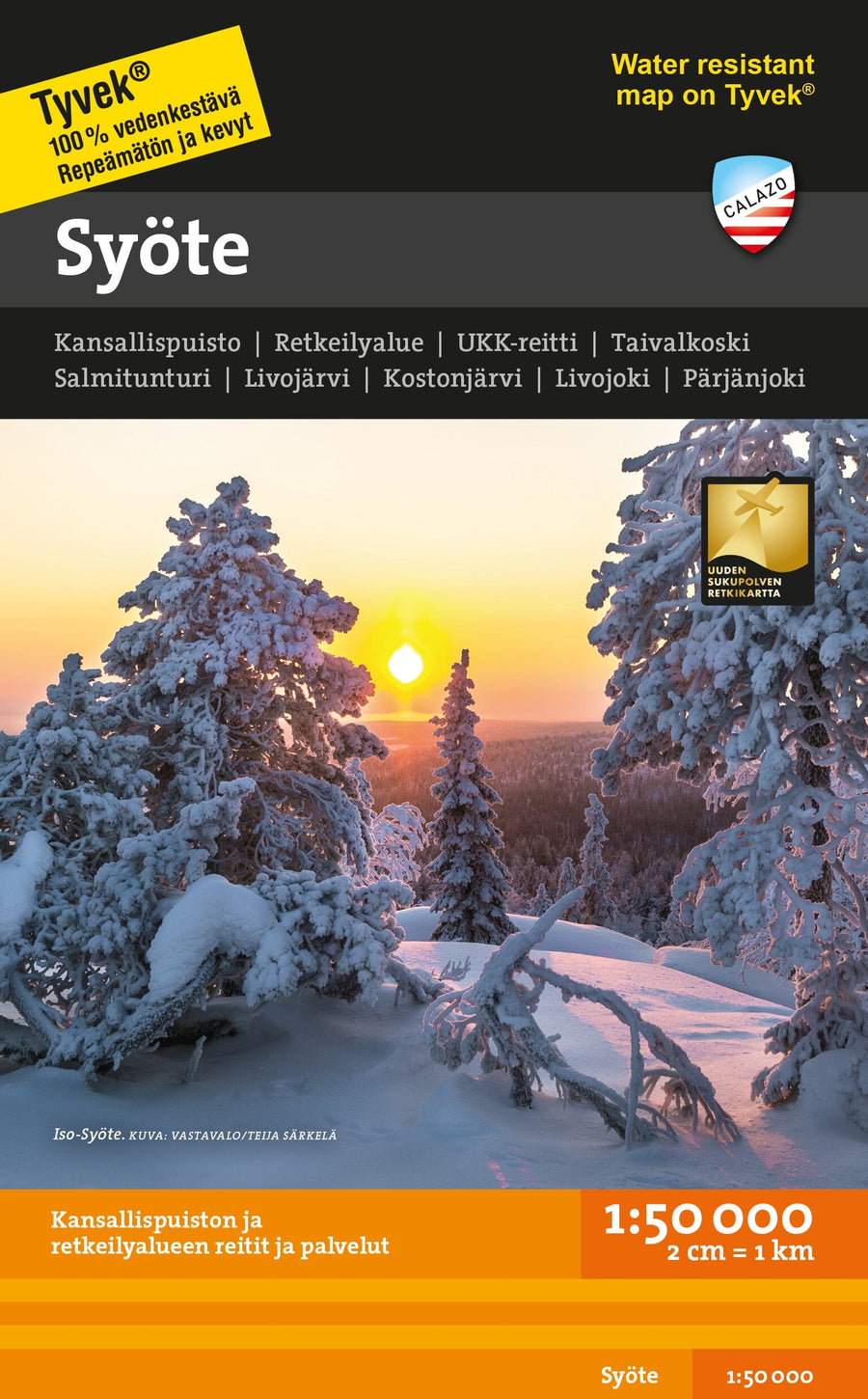Carte de plein air - Syöte (Finlande) | Calazo carte pliée Calazo 