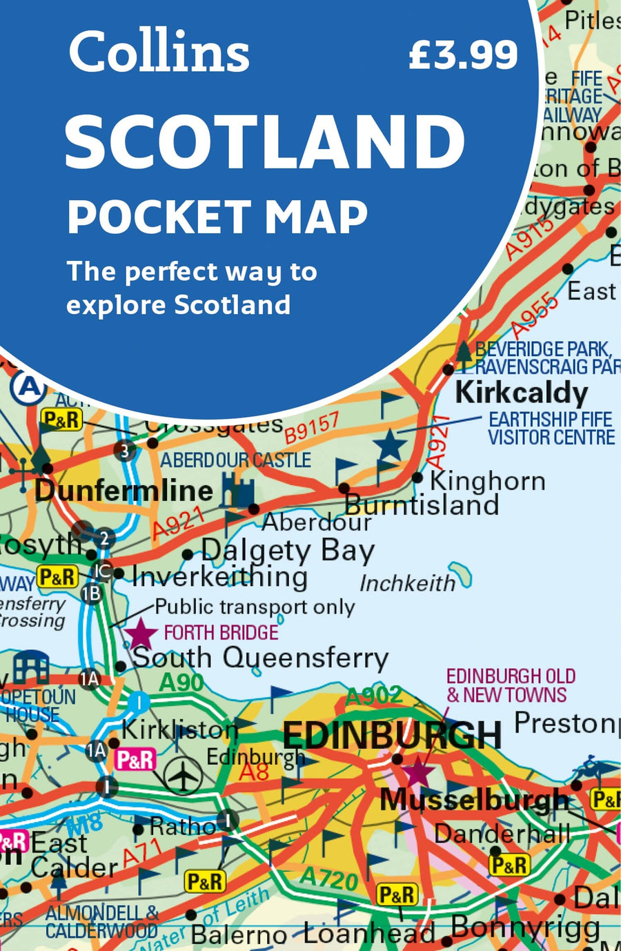 Carte de poche - Écosse | Collins carte pliée Collins 