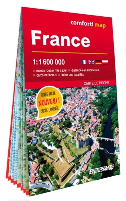 Carte de poche plastifiée - France | Express Map carte pliée Express Map 