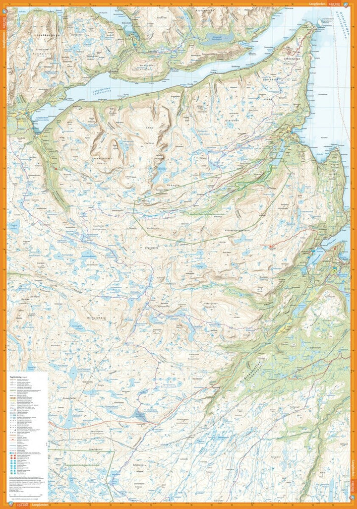 Carte de randonnée - Alta (Norvège) | Calazo - 1/50 000 carte pliée Calazo 