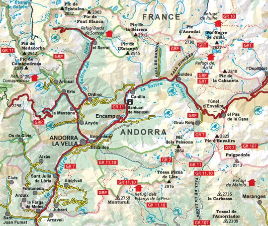 Carte de randonnée - Andorre | Alpina carte pliée Editorial Alpina 