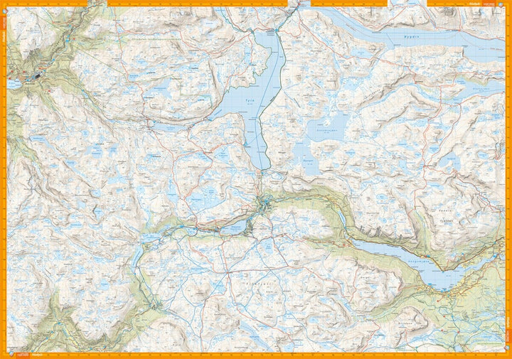 Carte de randonnée - Beitostølen & Filefjell (Norvège) | Calazo - 1/50 000 carte pliée Calazo 