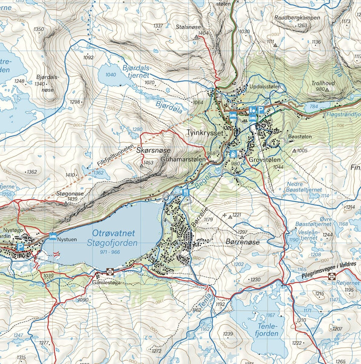 Carte de randonnée - Beitostølen & Filefjell (Norvège) | Calazo - 1/50 000 carte pliée Calazo 