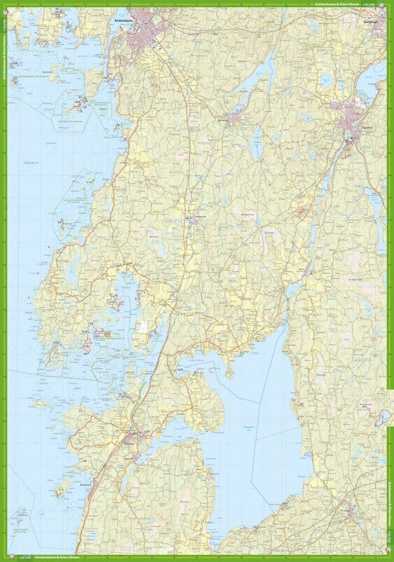 Carte de randonnée - Djurö nationalpark, Mariestad & Kristinehamn (Suède) | Calazo carte pliée Calazo 